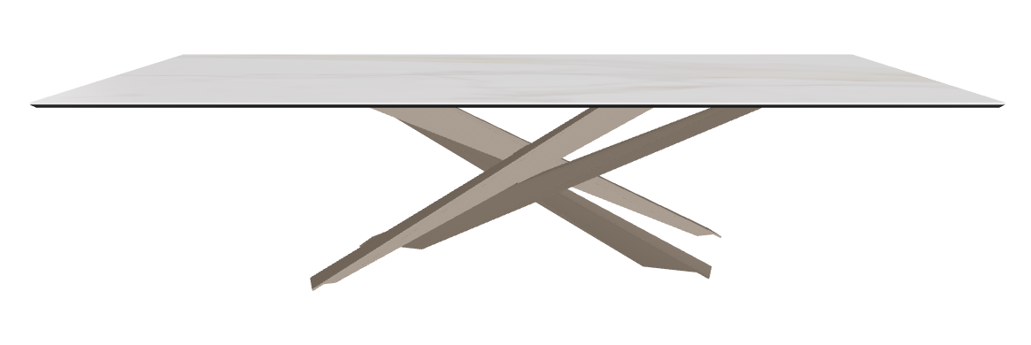 300x120x74.5h Rectangle Shaped_Matt Golden Calacatta_Titanium Embossed