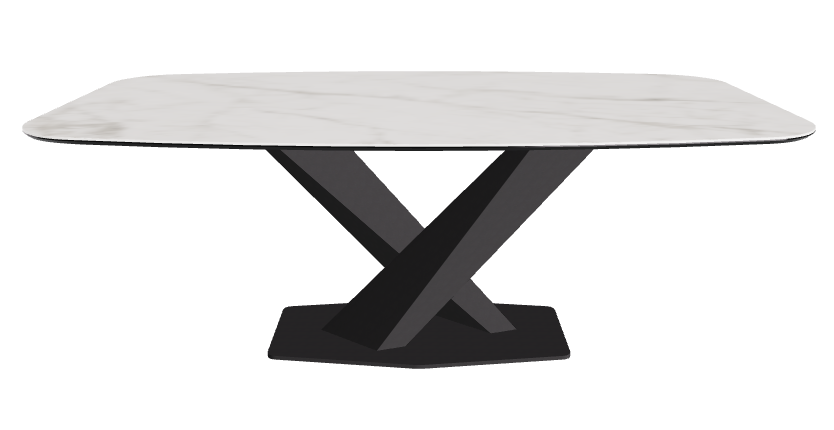 Cattelan Italia Stratos Keramik Barrel Shaped Dining Table – 200x120x75h
