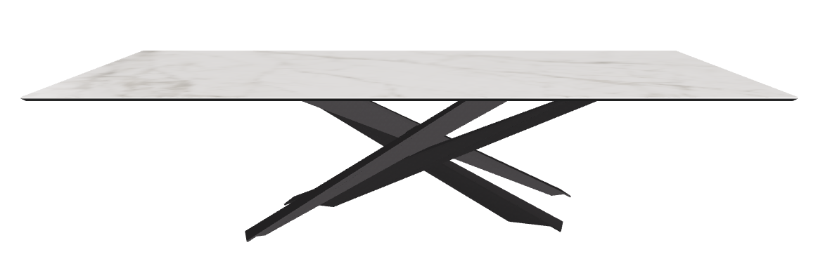 300x120x74.5h Rectangle Shaped_Matt Invisible_Black Embossed