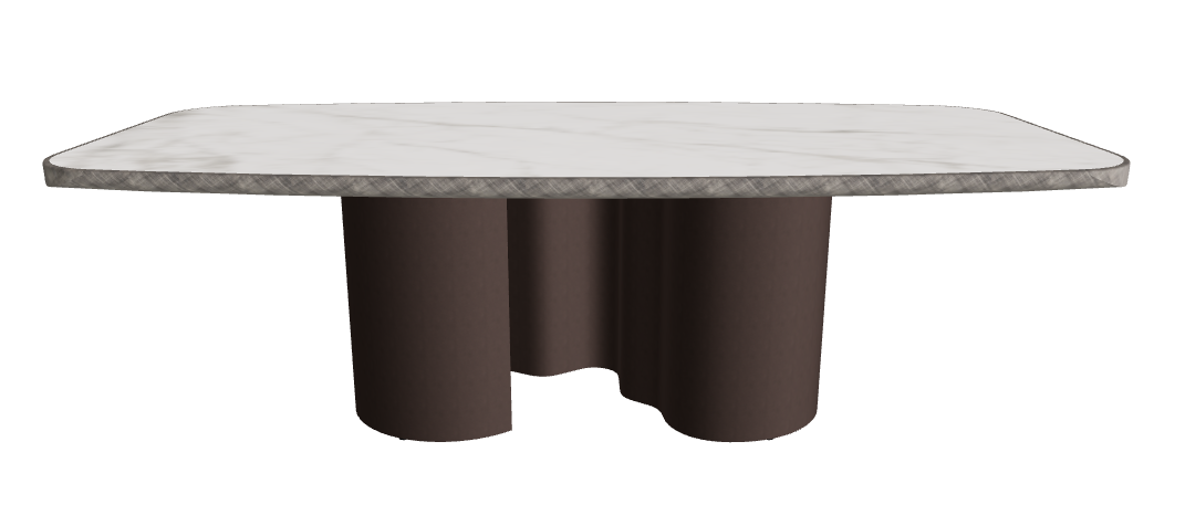 240x120x75h Barrel Shaped_Matt Invisible_Bronze Embossed_Brushed Grey