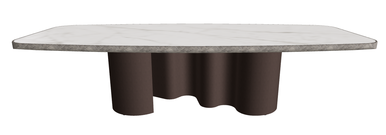300x128x75h Barrel Shaped_Matt Invisible_Bronze Embossed_Brushed Grey