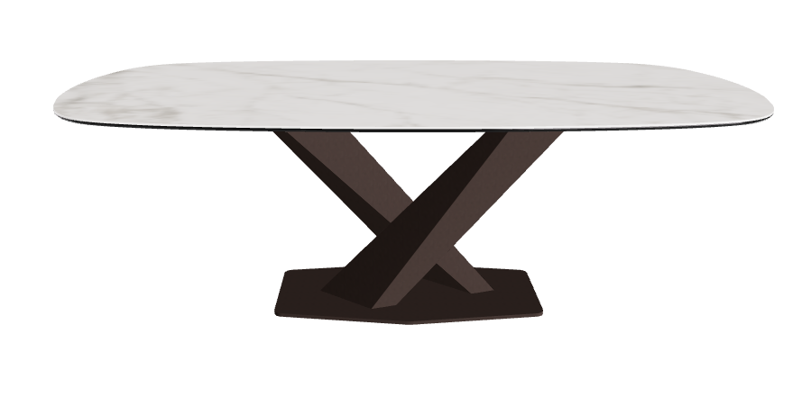 Cattelan Italia Stratos Keramik Biscuit Shaped Dining Table – 200x120x75h
