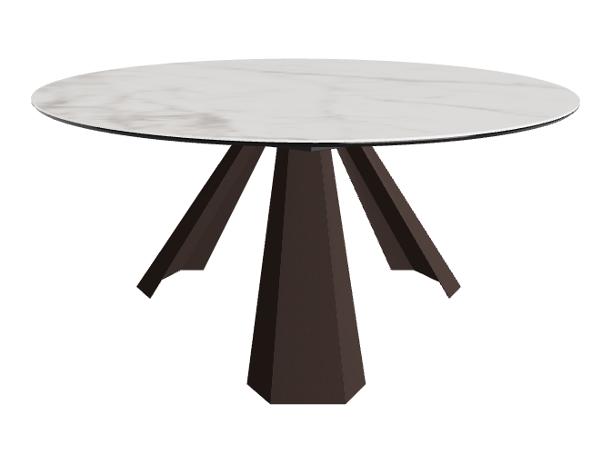 Diameter 158 x Height 73 cm_Matt Invisible_Bronze Embossed