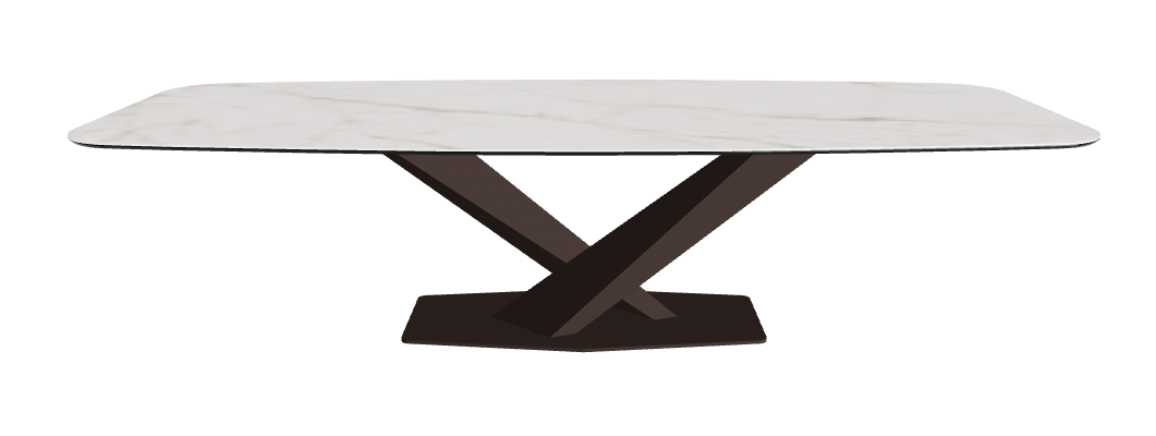 Cattelan Italia Stratos Keramik Barrel-Shaped Dining Table – 300x120x75h