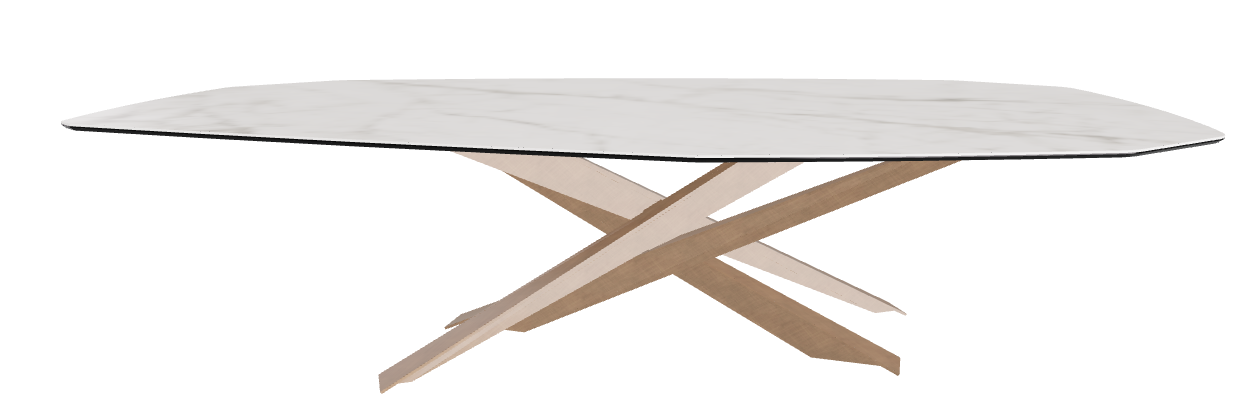 300x130x74.5h Polygon Shaped_Matt Invisible_Brushed Bronze