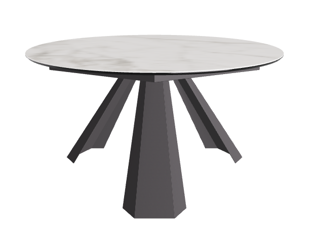 Diameter 140 x Height 73 cm_Matt Invisible_Graphite Embossed