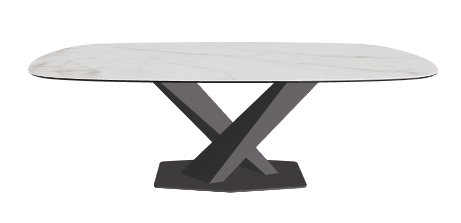 Cattelan Italia Stratos Keramik Biscuit Shaped Dining Table – 200x120x75h