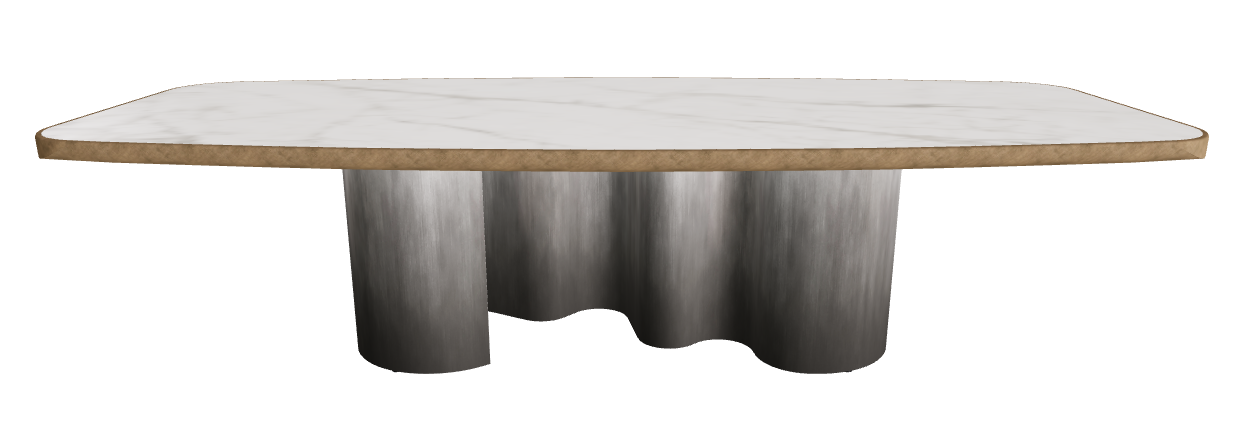 300x128x75h Barrel Shaped_Matt Invisible_Oxy Grey_Brushed Bronze