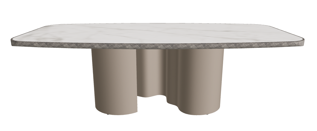 240x120x75h Barrel Shaped_Matt Invisible_Titanium Embossed_Brushed Grey
