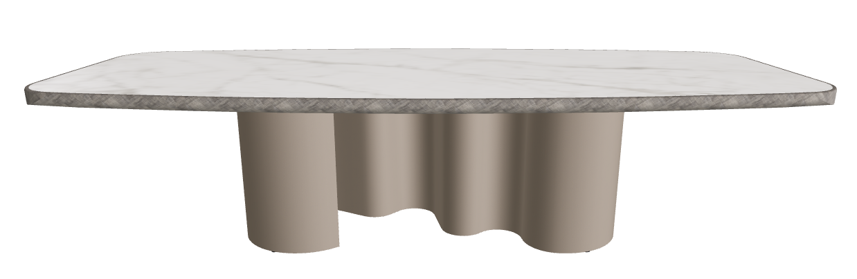300x128x75h Barrel Shaped_Matt Invisible_Titanium Embossed_Brushed Grey