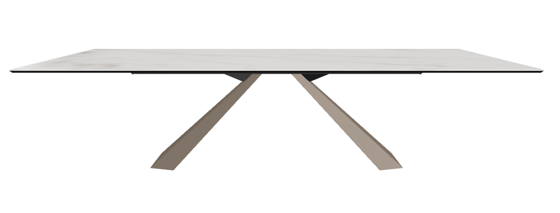 300x120x73h Rectangle Shaped_Matt Invisible_Titanium Embossed