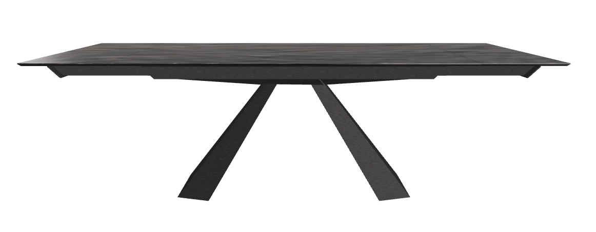 160/236x90x75h Rectangle Shaped_Matt Portoro_Black Embossed