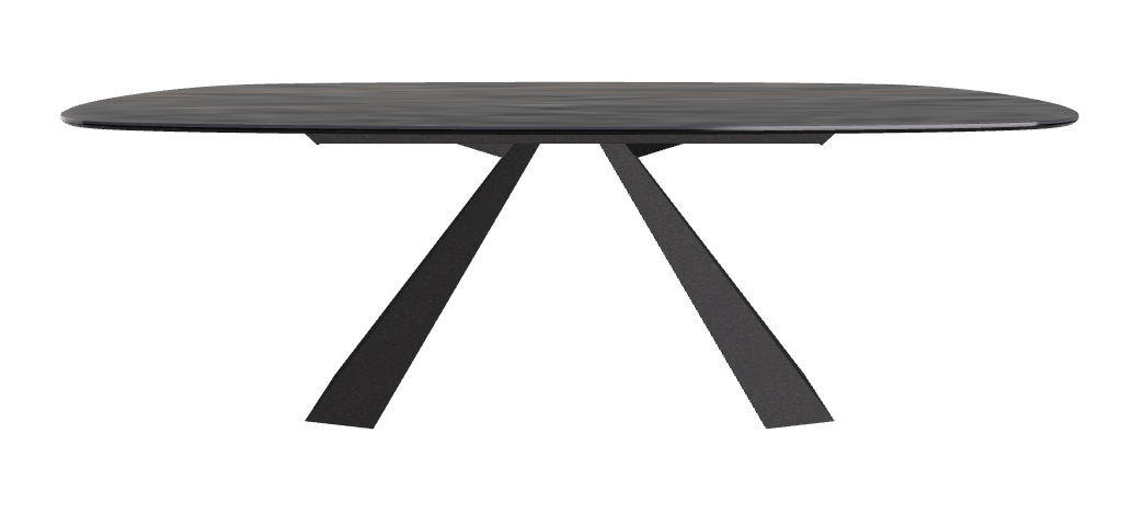 Cattelan Italia Eliot Keramik Biscuit Shaped Dining Table – 220x120x73h