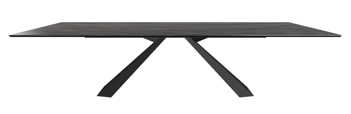 300x120x73h Rectangle Shaped_Matt Portoro_Black Embossed