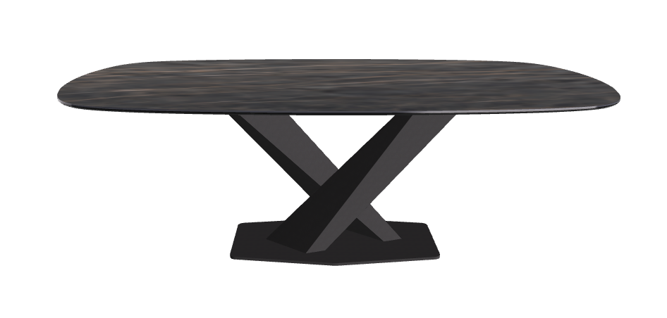 Cattelan Italia Stratos Keramik Biscuit Shaped Dining Table – 200x120x75h