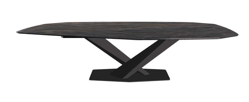 Cattelan Italia Stratos Keramik Biscuit & Polygon Shaped Dining Table