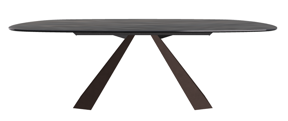 Cattelan Italia Eliot Keramik Biscuit Shaped Dining Table – 220x120x73h