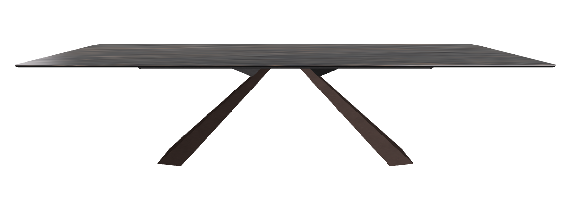 300x120x73h Rectangle Shaped_Matt Portoro_Bronze Embossed