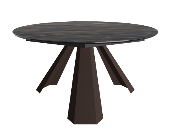 Diameter 140 x Height 73 cm_Matt Portoro_Bronze Embossed