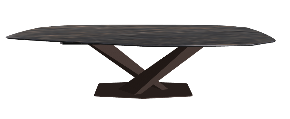 Cattelan Italia Stratos Keramik Biscuit & Polygon Shaped Dining Table