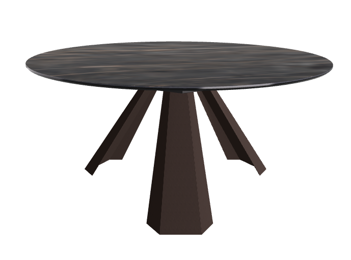 Diameter 158 x Height 73 cm_Matt Portoro_Bronze Embossed