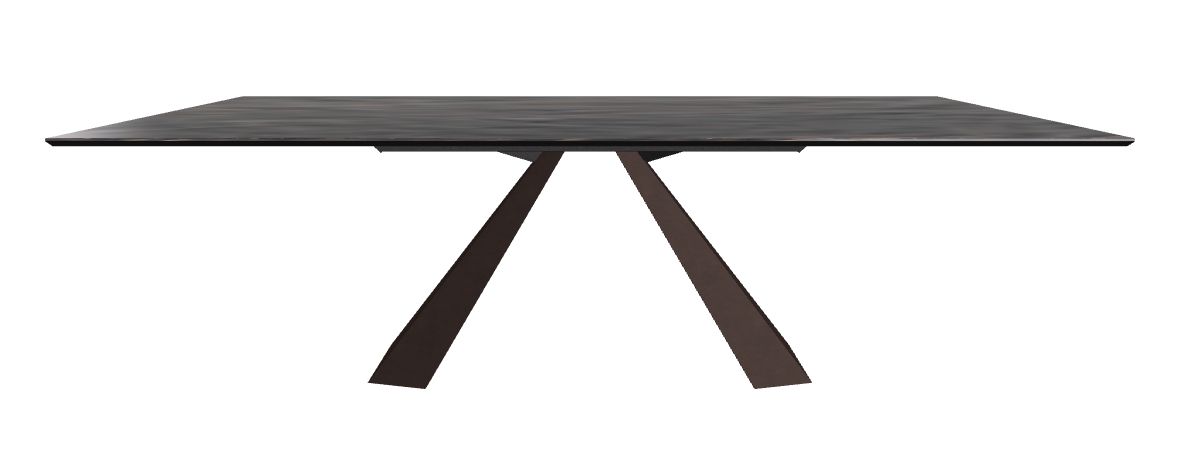 240x120x73h Rectangle Shaped_Matt Portoro_Bronze Embossed