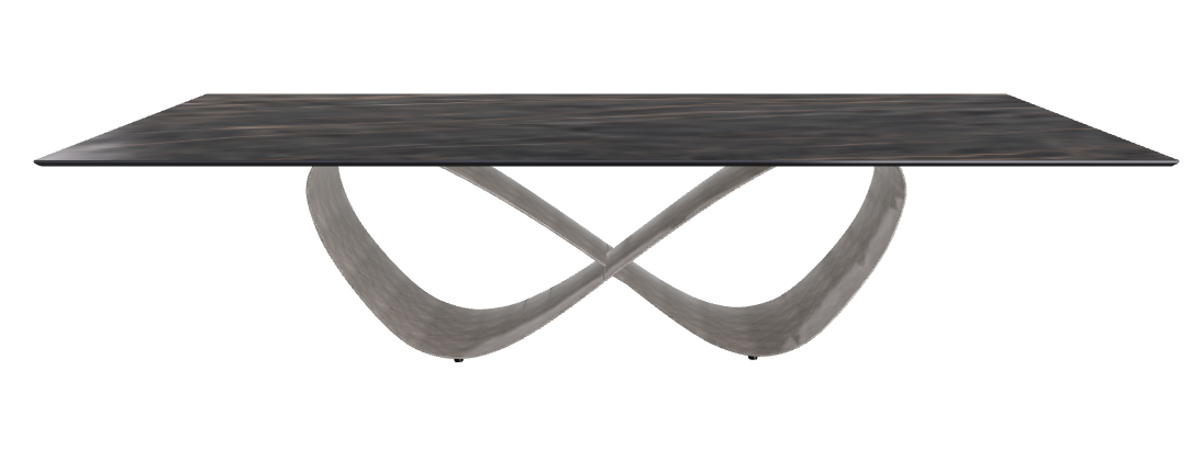 300x120x75h Rectangle Shaped_Matt Portoro_Brushed Grey