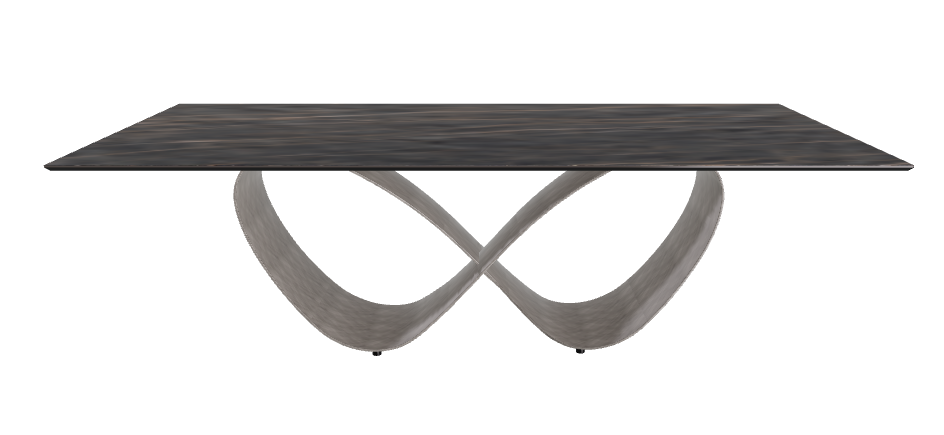 240x120x74h Rectangle Shaped_Matt Portoro_Brushed Grey