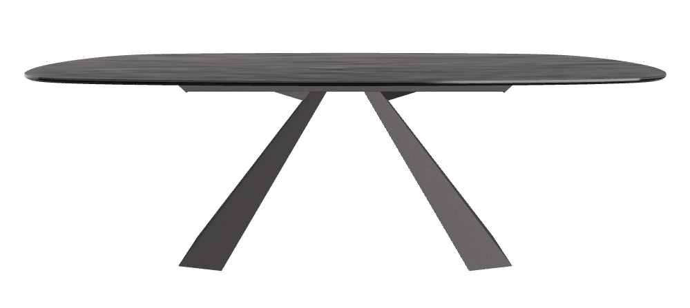 Cattelan Italia Eliot Keramik Biscuit Shaped Dining Table – 220x120x73h