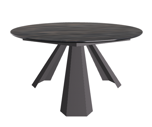 Diameter 140 x Height 73 cm_Matt Portoro_Graphite Embossed