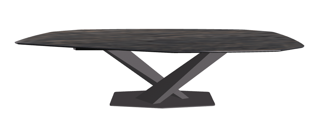 Cattelan Italia Stratos Keramik Biscuit & Polygon Shaped Dining Table