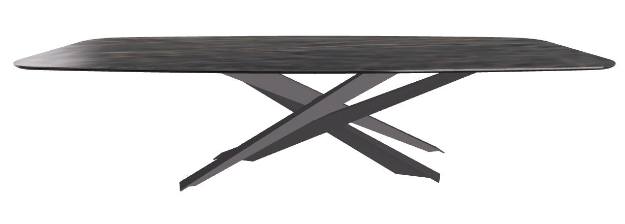 300x120x74.5h Barrel Shaped_Matt Portoro_Graphite Embossed