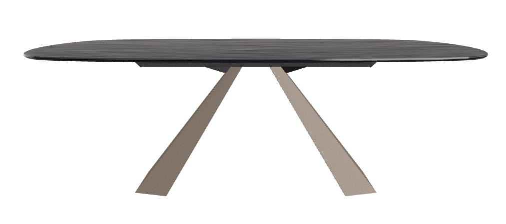 Cattelan Italia Eliot Keramik Biscuit Shaped Dining Table – 220x120x73h