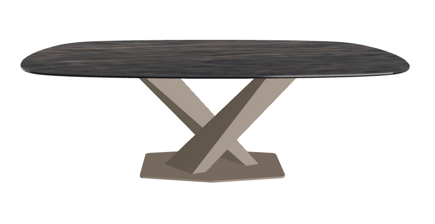 Cattelan Italia Stratos Keramik Biscuit Shaped Dining Table – 200x120x75h