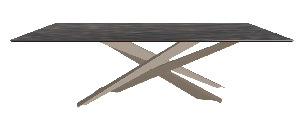 240x120x74.5h Rectangle Shaped_Matt Portoro_Titanium Embossed