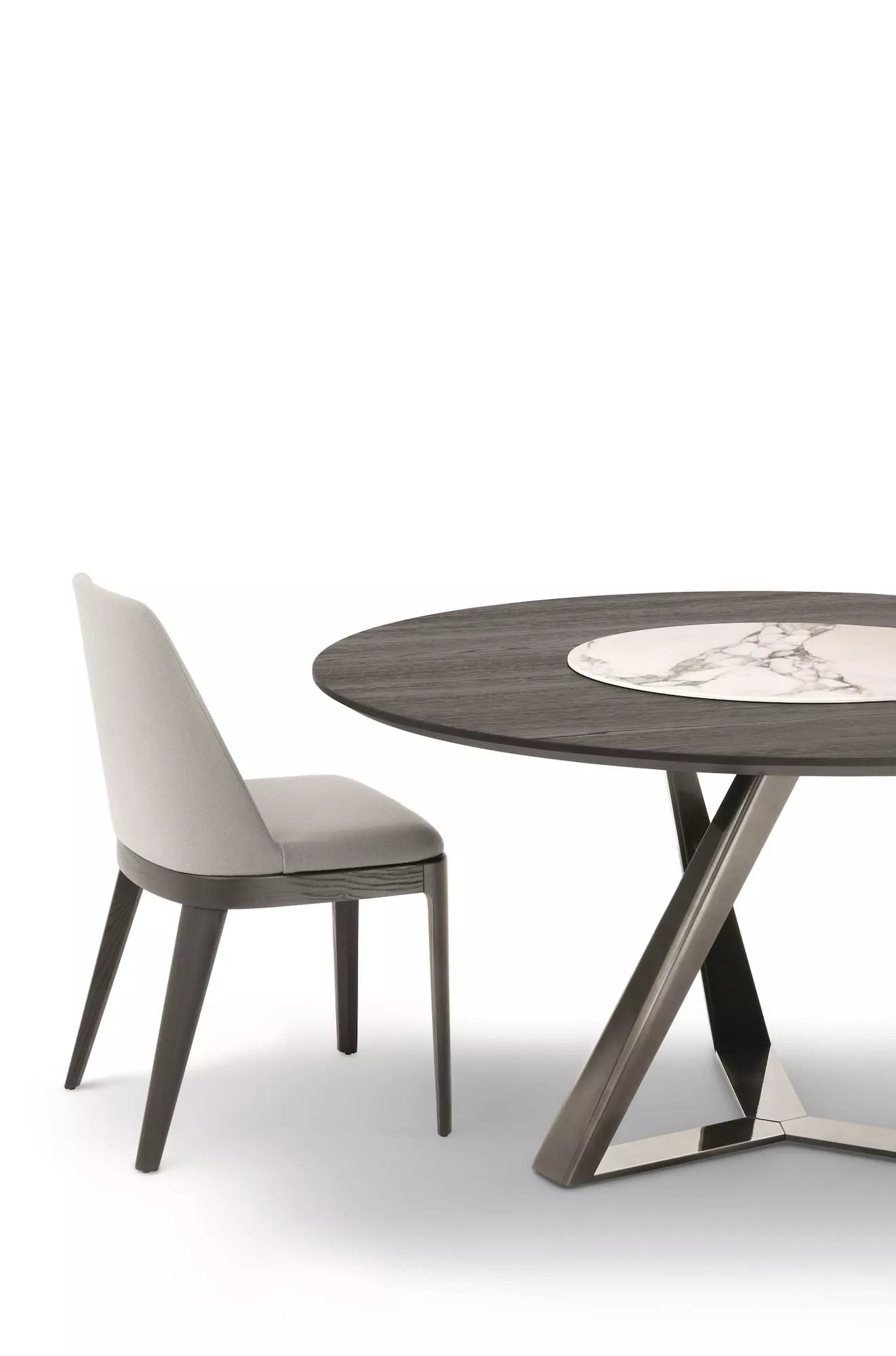 Bontempi Casa Millennium Ring 20.91 Round Fix Dining Table