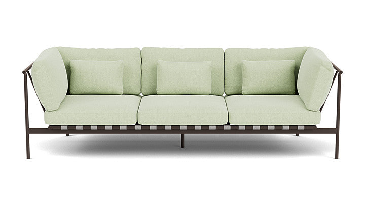 Barlow Tyrie Around Deep Seating Triple Lounge Sofa with Aluminium Arms