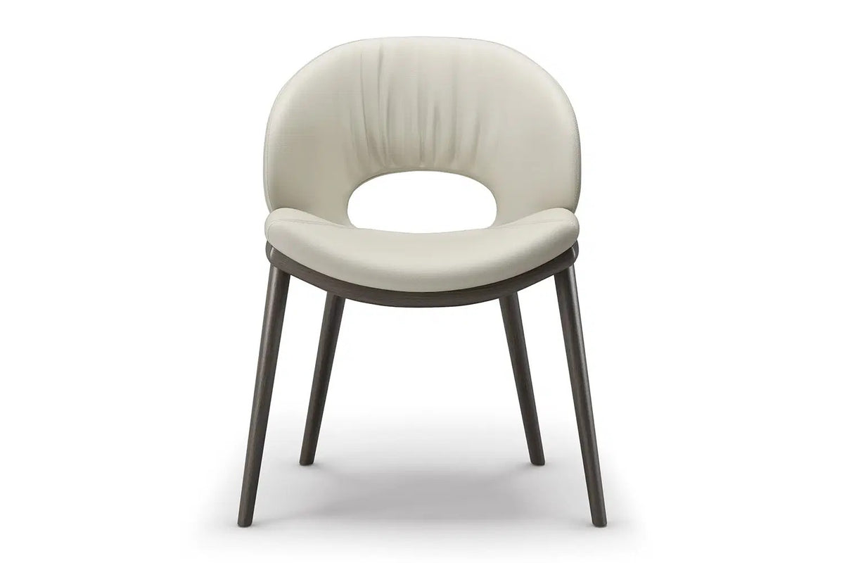 Cattelan Italia Miranda Wood Dining Chair – Soft Leather & Glove Soft Leather