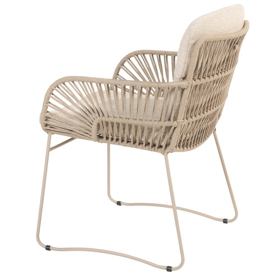 4 Seasons Outdoor Murcia dining chair latte with 2 cushions – Set of 6