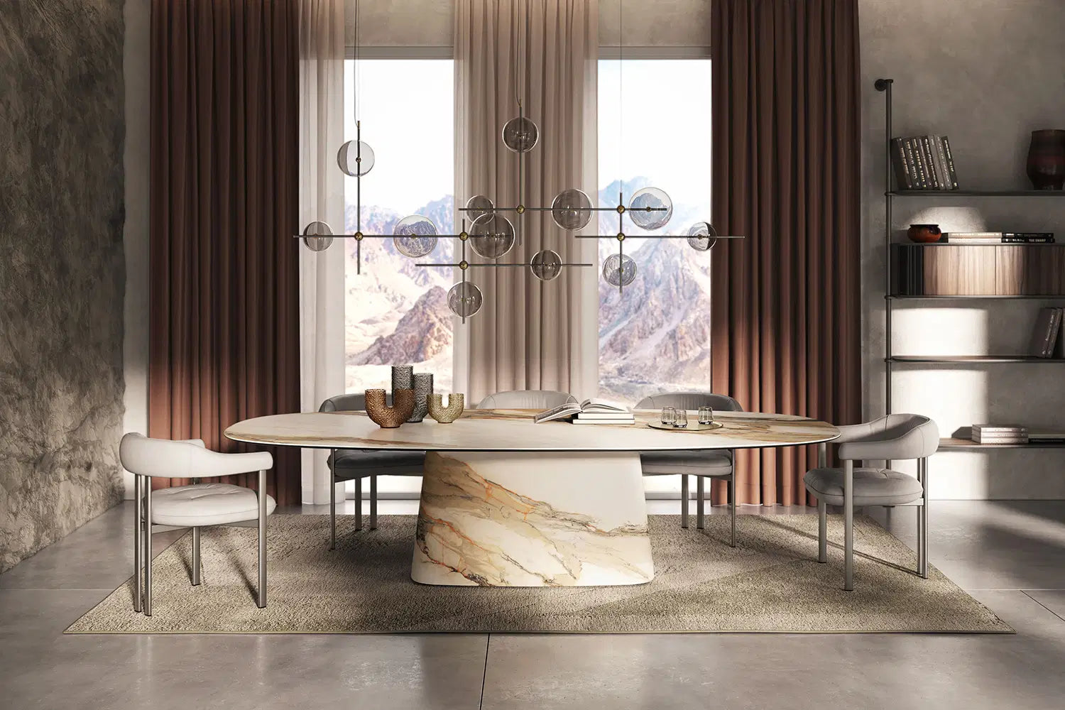 Cattelan Italia Greta Dining Armchair – Synthetic Leather & Micro Nubuk