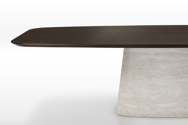 Cattelan Italia Napoleon Wood Barrel-Shaped Dining Table