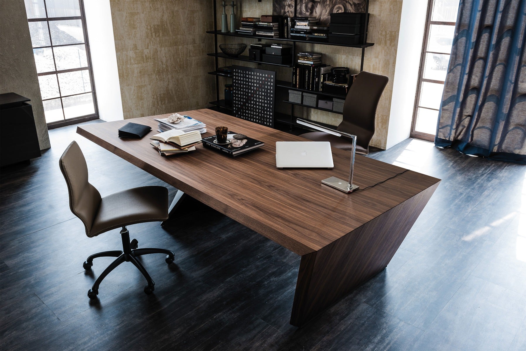 Cattelan Italia Nasdaq Desk With Top And Drawers