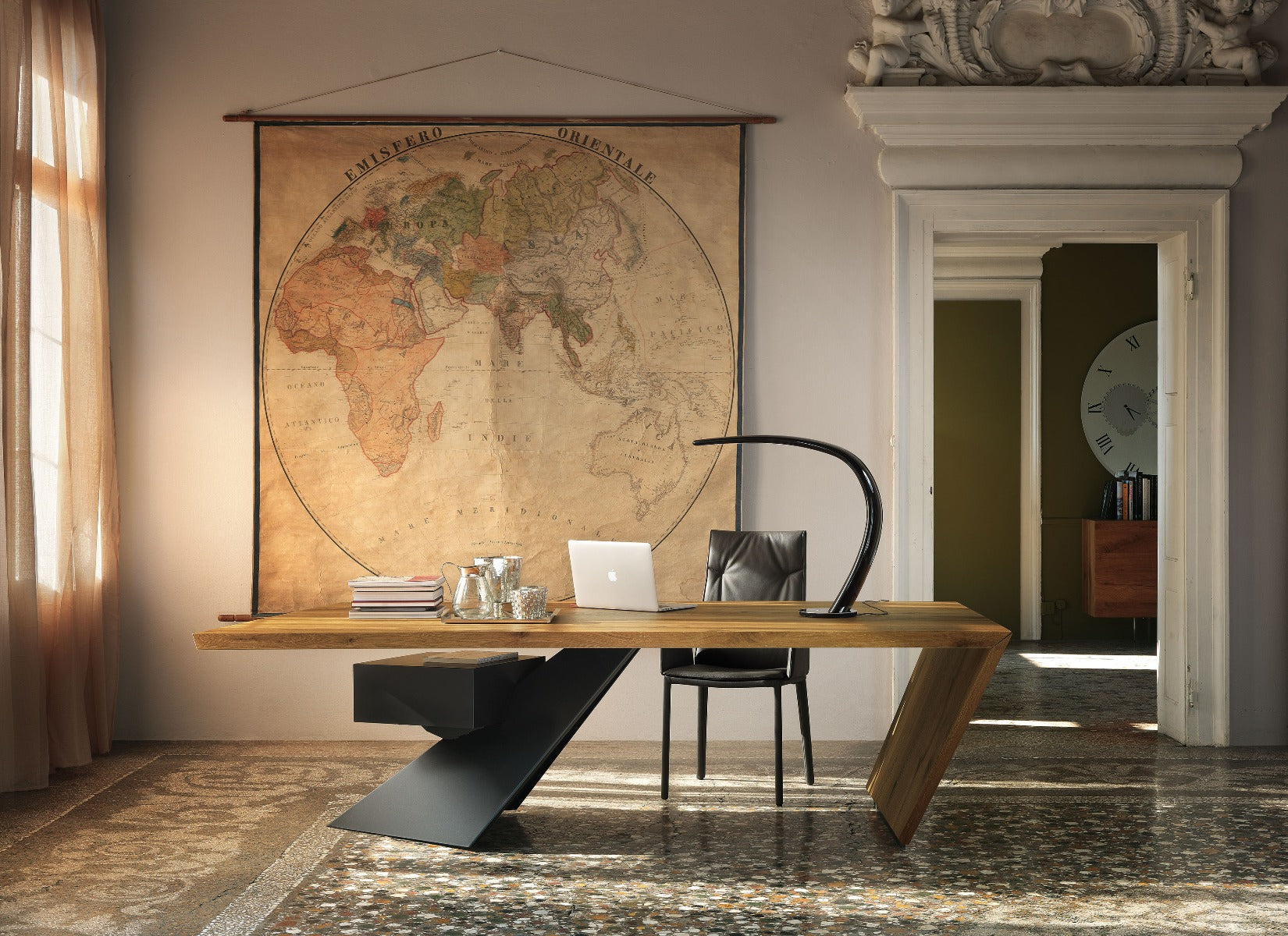 Cattelan Italia Nasdaq Desk With Top And Drawers