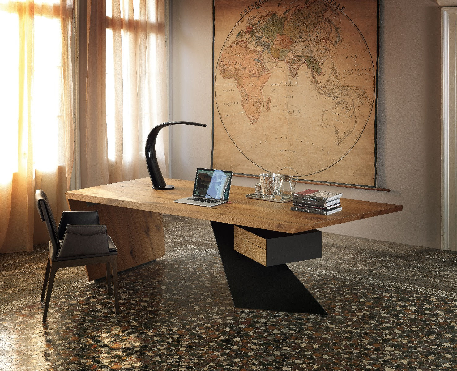 Cattelan Italia Nasdaq Desk With Top And Drawers