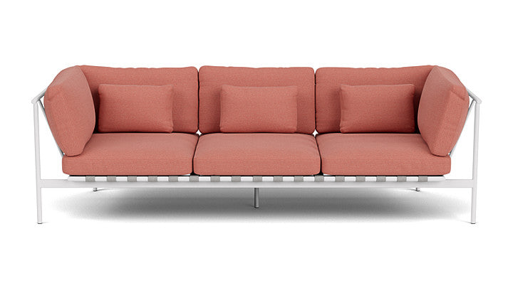 Barlow Tyrie Around Deep Seating Triple Lounge Sofa with Aluminium Arms
