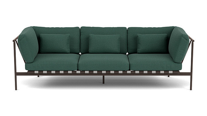 Barlow Tyrie Around Deep Seating Triple Lounge Sofa with Aluminium Arms