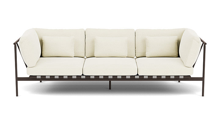 Barlow Tyrie Around Deep Seating Triple Lounge Sofa with Aluminium Arms