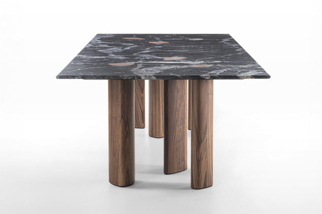 Porada Oswood Round & Rectangular Shaped Marble Dining Table