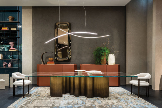 Cattelan Italia Papel Glass Dining Table