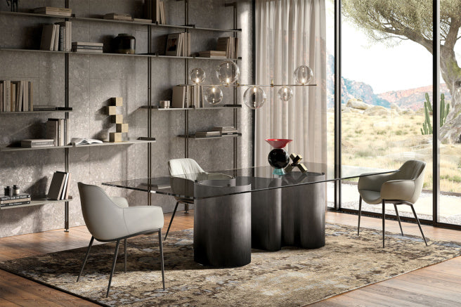 Cattelan Italia Papel Glass Dining Table